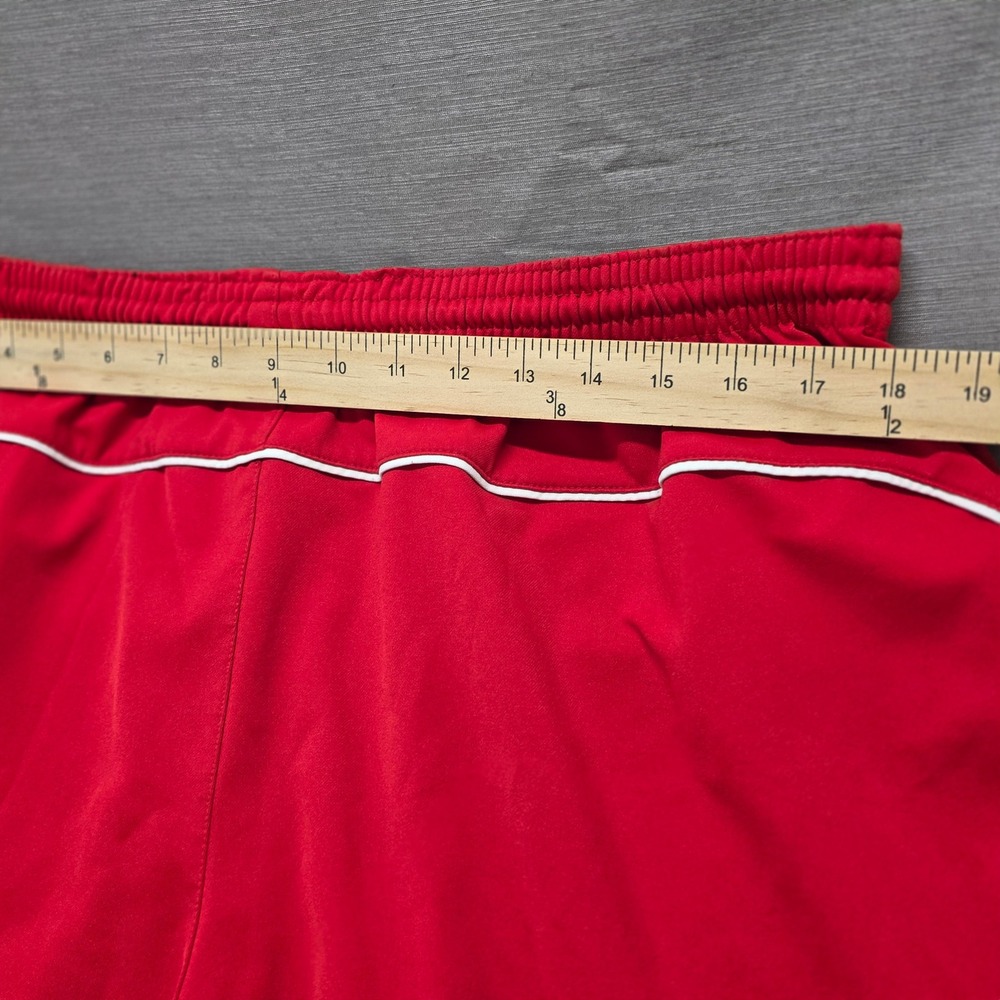 Nike Mens Red Athletic Soccer Shorts XL White Piping 341543-657 FA09 - Picture 6 of 7